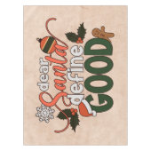 Beste Santa Define Goede Kerstmis | Tablecloth Tafelkleed (Voorkant)