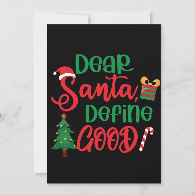 Beste Santa Define Good Funny Kerstmis (Voorkant)