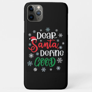 Beste Santa Define Good Funny Kerstmis iPhone 11 Pro Max Hoesje