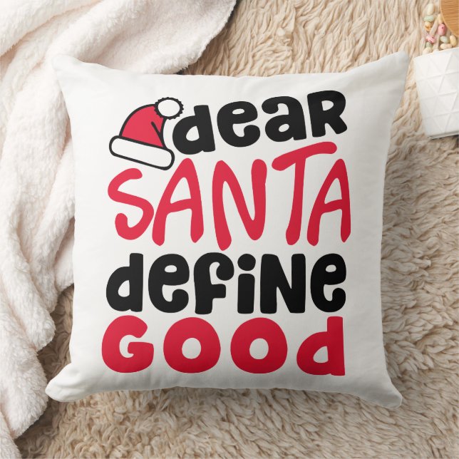 Beste Santa Define Good Funny Kerstmis Kussen (Deken)