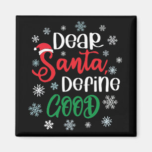 Beste Santa Define Good Funny Kerstmis Magneet