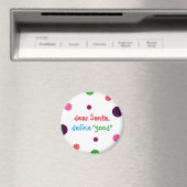 Beste Santa Define Good Kinder Funny KerstMagnet Magneet (Insitu (Vaatwasser))