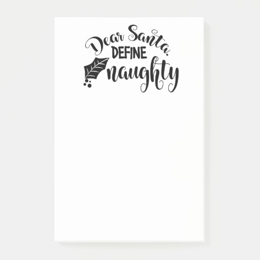Beste Santa Define Naughty Post-it® Notes (Voorkant)