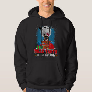 Beste Santa Define Ondeugende Duitse Herder Hond C Hoodie