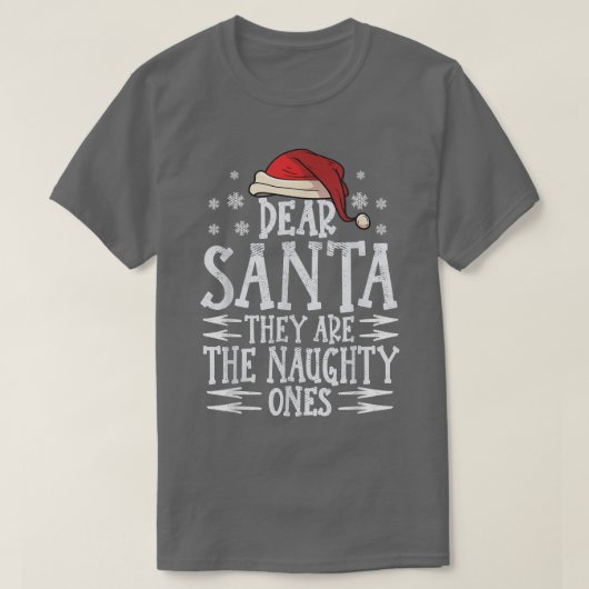 Beste santa, het zijn de stoute kerst san t-shirt (Design voorkant)