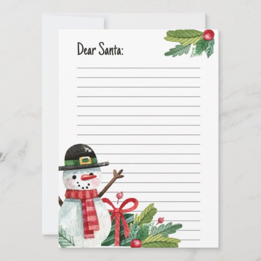 Beste Santa Letter Kaart (Voorkant)