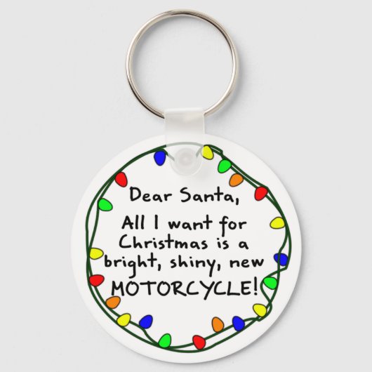 Beste Santa Motorcycle Sleutelhanger (Voorkant)