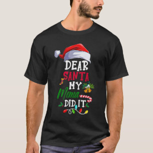 Beste Santa My Mema heeft het grappige kerstpajama T-shirt