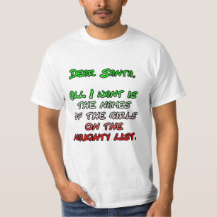 Beste 'Santa Naught Girls'-lijst T-shirt