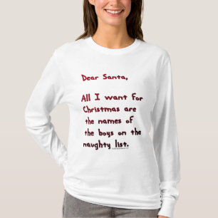 Beste Santa Naughty Boys List Hoodie T-shirt