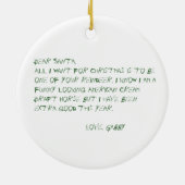 Beste Santa Ornament (Achterkant)