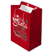Beste Santa Paperbag Medium Cadeauzakje (Voorkant Gekanteld)