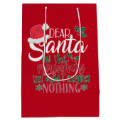 Beste Santa Paperbag Medium Cadeauzakje (Achterkant)