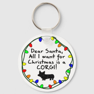 Beste Santa Pembroke Welsh Corgi Sleutelhanger