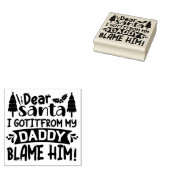 Beste Santa Quote Rubberstempel (Gestempeld)