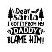 Beste Santa Quote Rubberstempel (Afrduk)