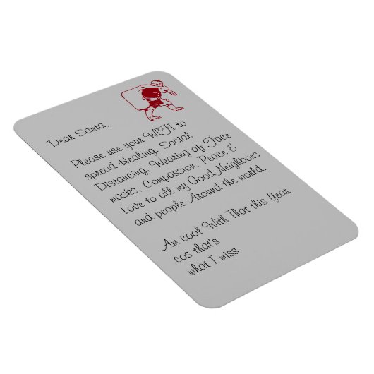 Beste Santa Spread Healing Social Distancing Ideeë Magneet (Rechterzijde)