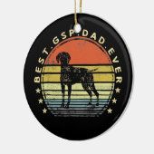 Beste SAP-vader ooit Hondenliefhebber Vaderdag Keramisch Ornament (Links)