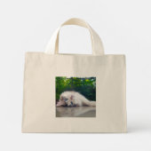 Beste schele kat mini tote bag (Achterkant)