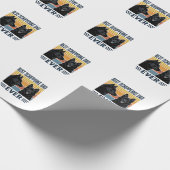 Beste Schipperke Vader Ooit Retro Hond Vector Desi Cadeaupapier (Hoek)