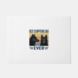 Beste Schipperke Vader Ooit Retro Hond Vector Desi Deurmat