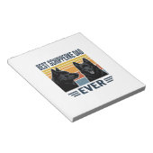 Beste Schipperke-vader ooit Retro-hond Vectorontwe Notitieblok (Schuin)