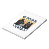 Beste Schipperke-vader ooit Retro-hond Vectorontwe Notitieblok (Gedraaid)