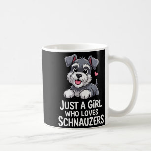 Beste Schnauzer Kunst voor Vrouwen Meisjes Kindere Koffiemok