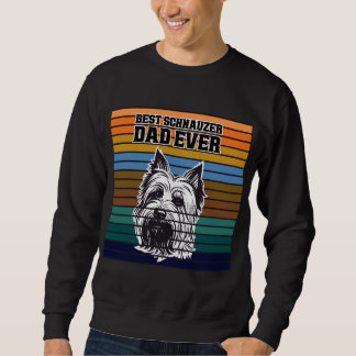 Beste Schnauzer Vader Ooit Retro Vintage Vaderdag Trui