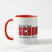 Beste schoolleraar ter wereld Grappig Spreek mijn  Mok (Links)