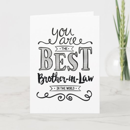 Beste schoonbroer in de wereld kaart (Voorkant)