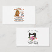 Beste schoonzoon, ik heb u mijn geweldige dochter informatiekaartje (Voorkant / Achterkant)