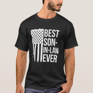 Beste schoonzoon ooit Amerikaanse vlag cadeau voor T-shirt