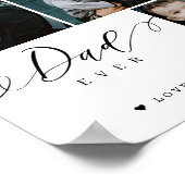 Beste script voor papa ooit | Vaderdag Keepslag Poster (Hoek)