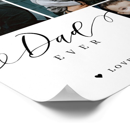 Beste script voor papa ooit | Vaderdag Keepslag Poster (Hoek)