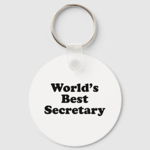 Beste secretaris van de wereld sleutelhanger