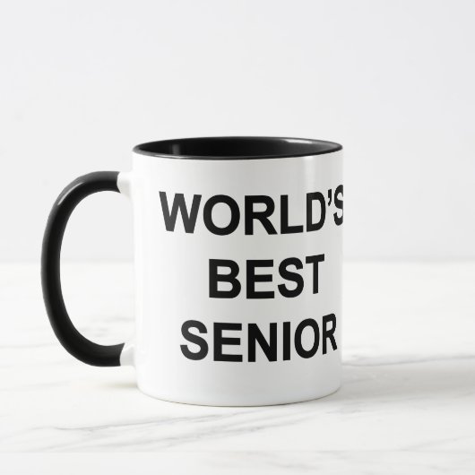 Beste senior ter wereld mok (Links)