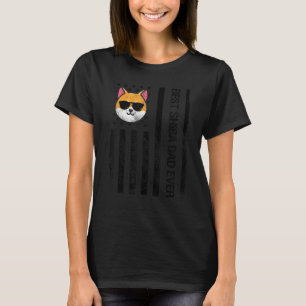 Beste Shiba Vader Ooit Vlag Verenigde Staten Shiba T-shirt
