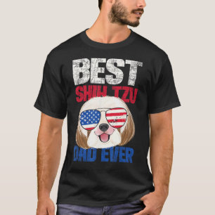 Beste Shih Tzu vader ooit - Vlag Hond fokker Anim T-shirt