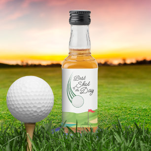 Beste Shot van de Dag Golf Favoriet Likeurfles Etiket
