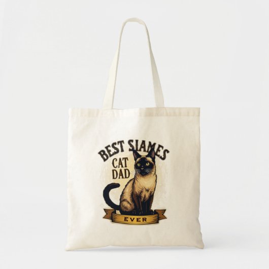 Beste Siamese kattevader ooit Tote Bag (Voorkant)