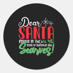 Beste Sinterklaas geloof in Srit van Kerstmis en V Ronde Sticker
