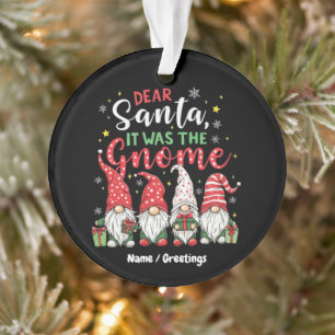 Beste Sinterklaas, Het Was de Kabouter Pret Kerst  Ornament
