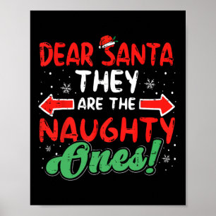 Beste Sinterklaas Zij Stoute Eén Kerstmis Xmas Man Poster