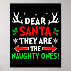 Beste Sinterklaas Zij Stoute Eén Kerstmis Xmas Man Poster