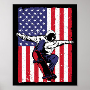 Beste Skateboarder Kunst Voor Mannen Vrouwen Skate Poster