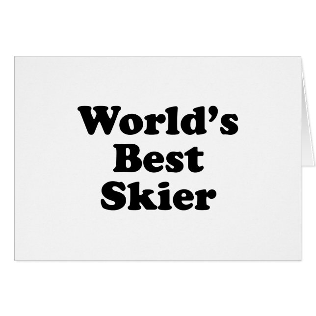 Beste Skier ter wereld (Voorkant Horizontaal)