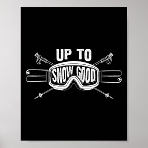 Beste sneeuwboard ski-rit cadeau schattige skiërs poster