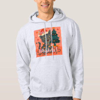 Beste Snorharen! Grappige Kerstman Kat Hoodie