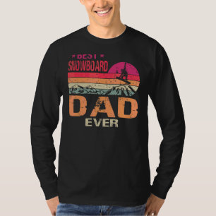 beste snowboard vader ooit Vaderdag T-shirt